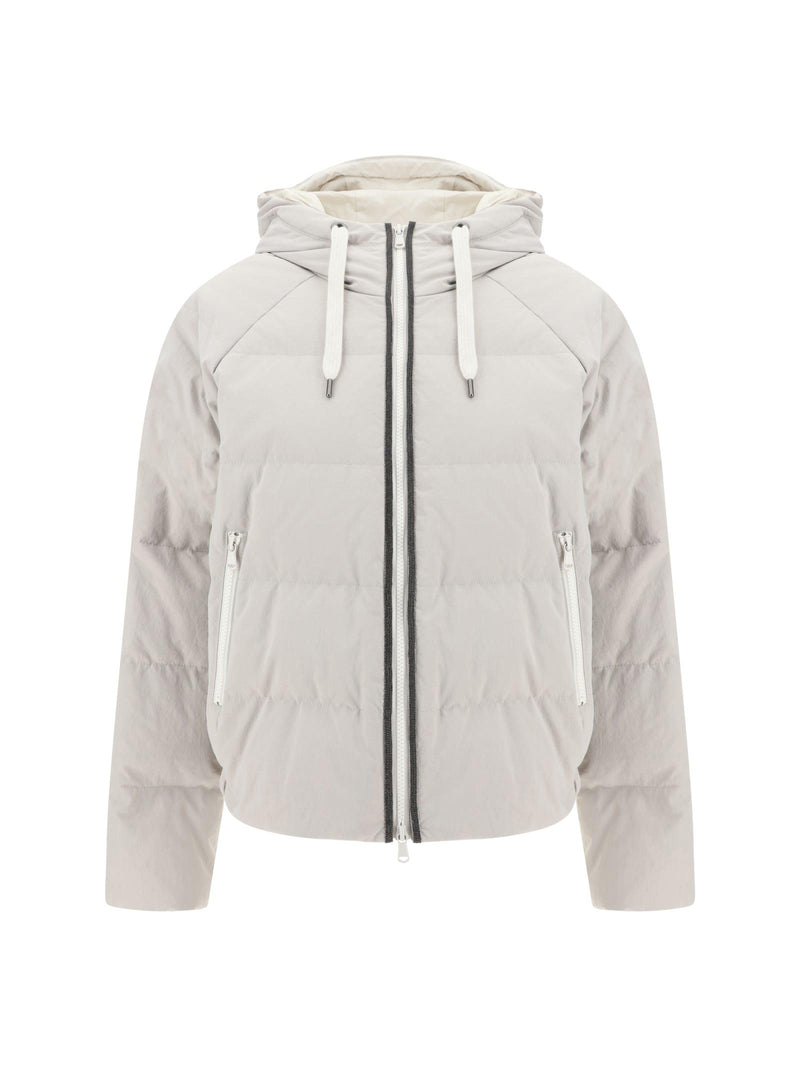 Brunello Cucinelli Hooded Down Jacket - Women - Piano Luigi