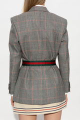 Gucci Belted Wool Blazer - Women