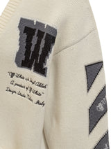 Off-White Arrow Logo Varsity Cardigan - Men