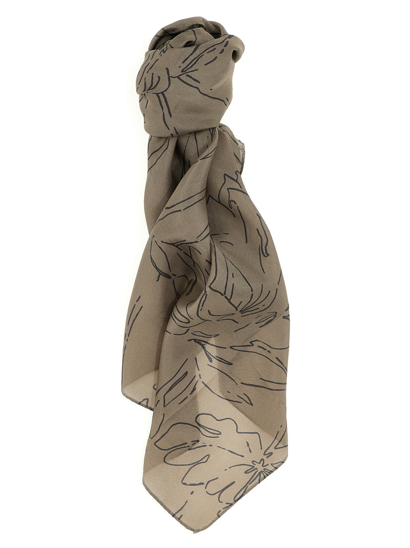 Brunello Cucinelli Printed Silk Scarf - Women