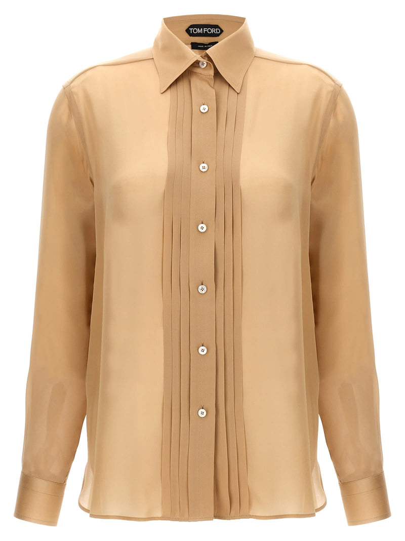 Tom Ford Pleated Plastron Shirt - Women