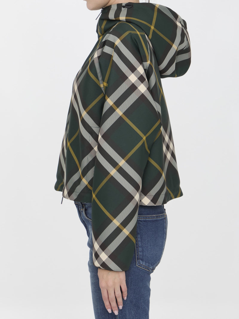 Burberry Check Cropped Lightweight Jacket - Women