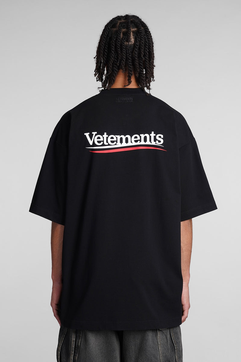 VETEMENTS T-shirt In Black Cotton - Men