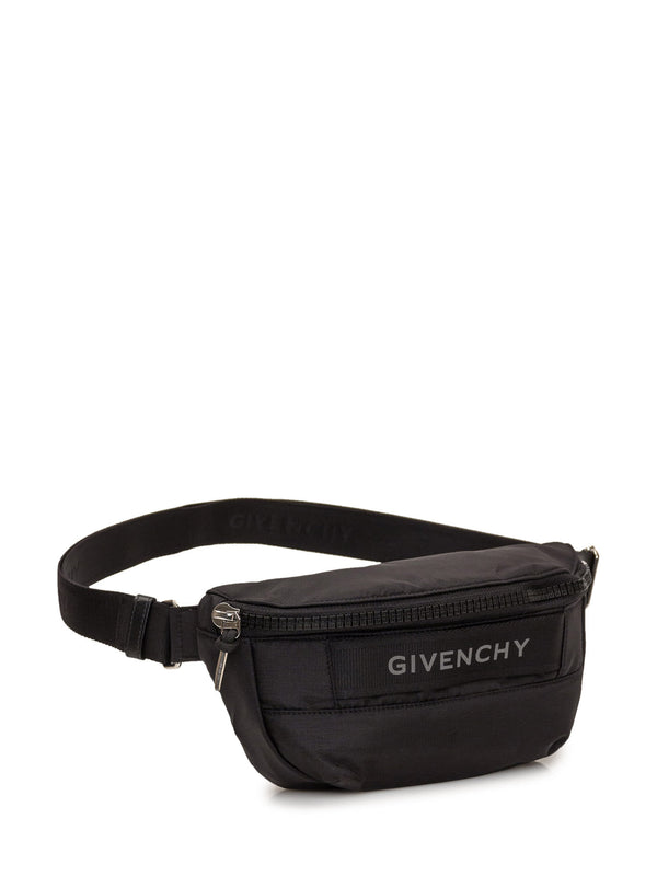 Givenchy G-trek Waist Bag In Black Nylon - Men