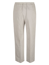 Brunello Cucinelli Drawstring Waist Straight Leg Trousers - Women