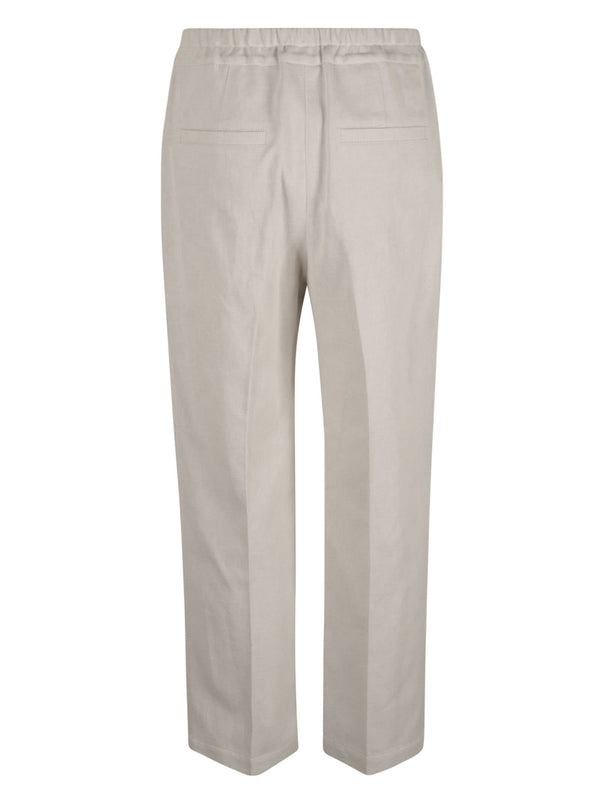 Brunello Cucinelli Drawstring Waist Straight Leg Trousers - Women