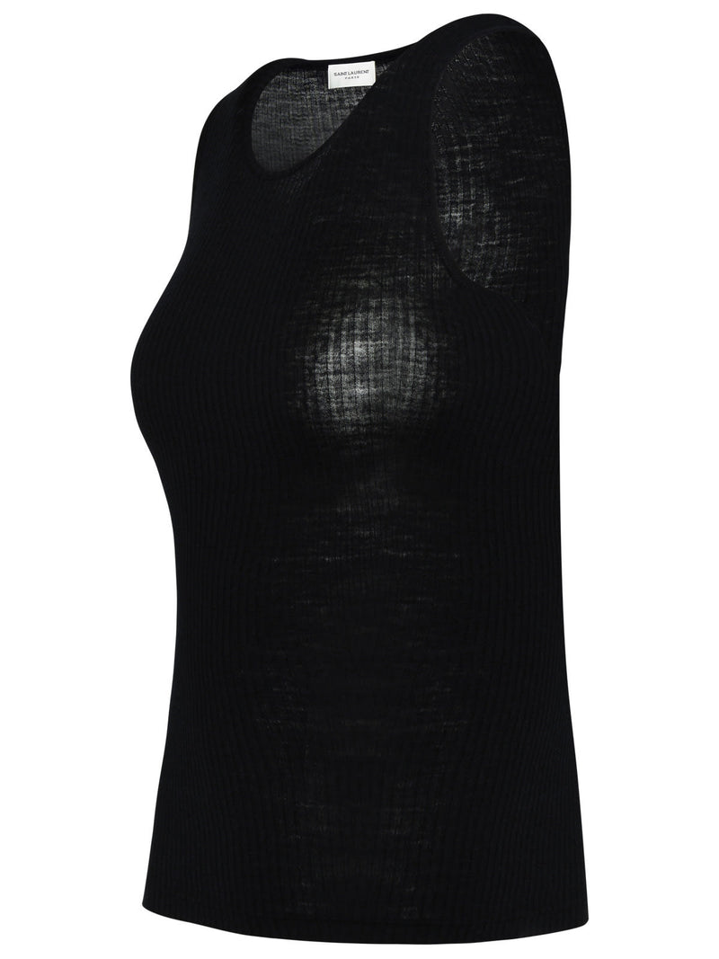 Saint Laurent Black Wool Tank Top - Women