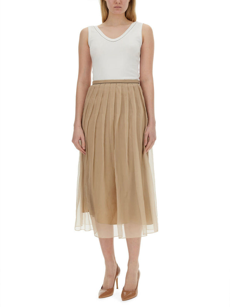 Brunello Cucinelli Silk Skirt - Women