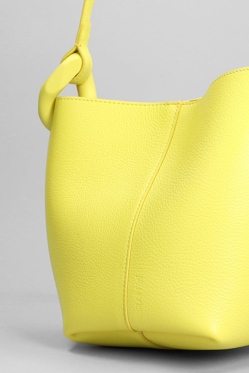 J.W. Anderson Corner Hand Bag In Yellow Leather - Women