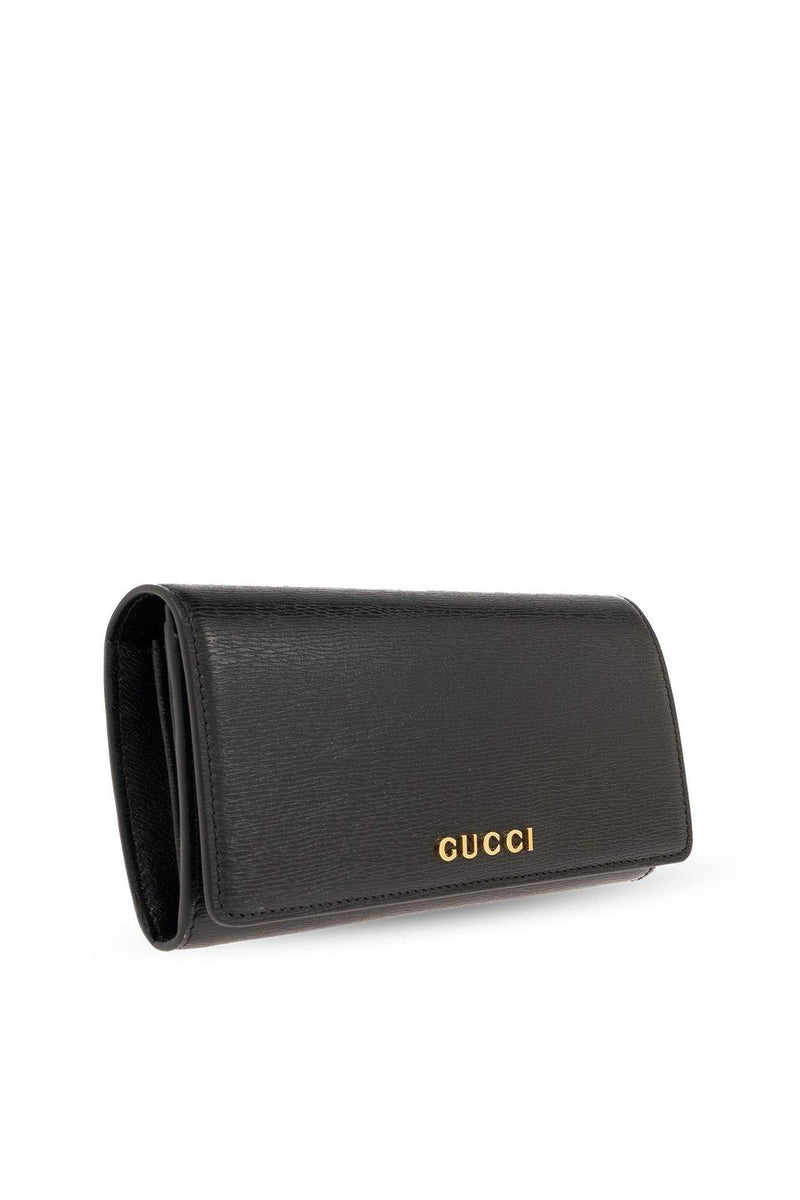 Gucci Logo Plaque Continental Wallet - Women