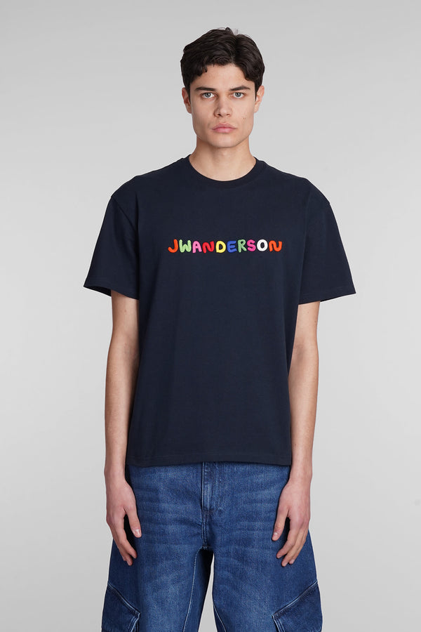 J.W. Anderson T-shirt In Blue Cotton - Men