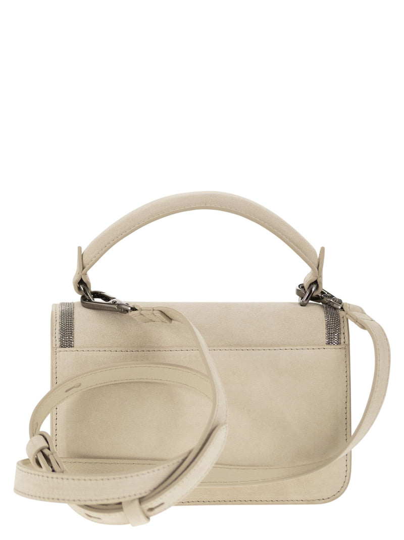 Brunello Cucinelli Suede Bag With Precious Contour - Women