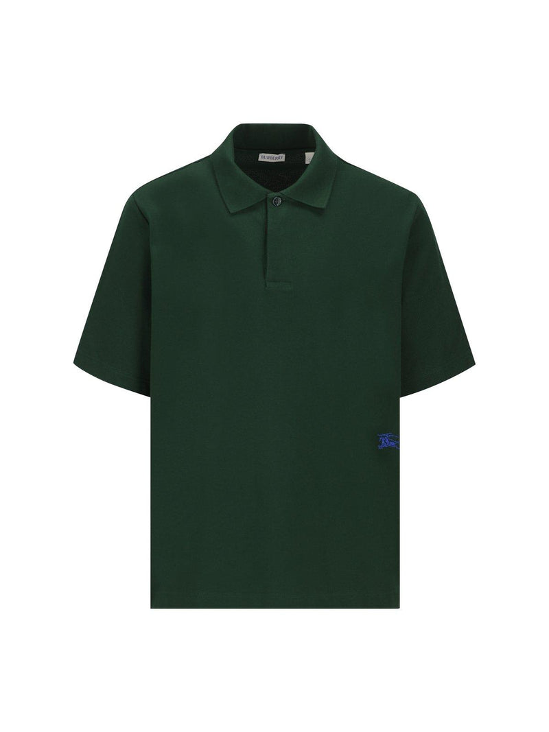 Burberry Logo-embroidered Short Sleeved Polo Shirt - Men