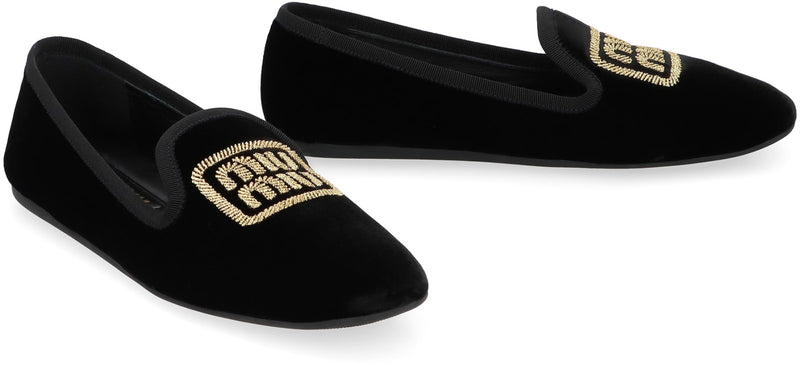 Miu Miu Velvet Loafers - Women