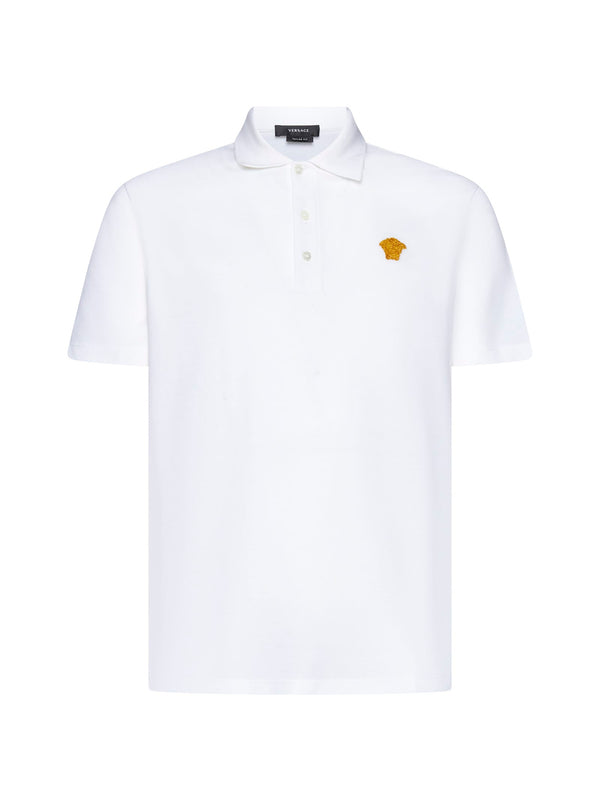 Versace Cotton Piquet Polo - Men