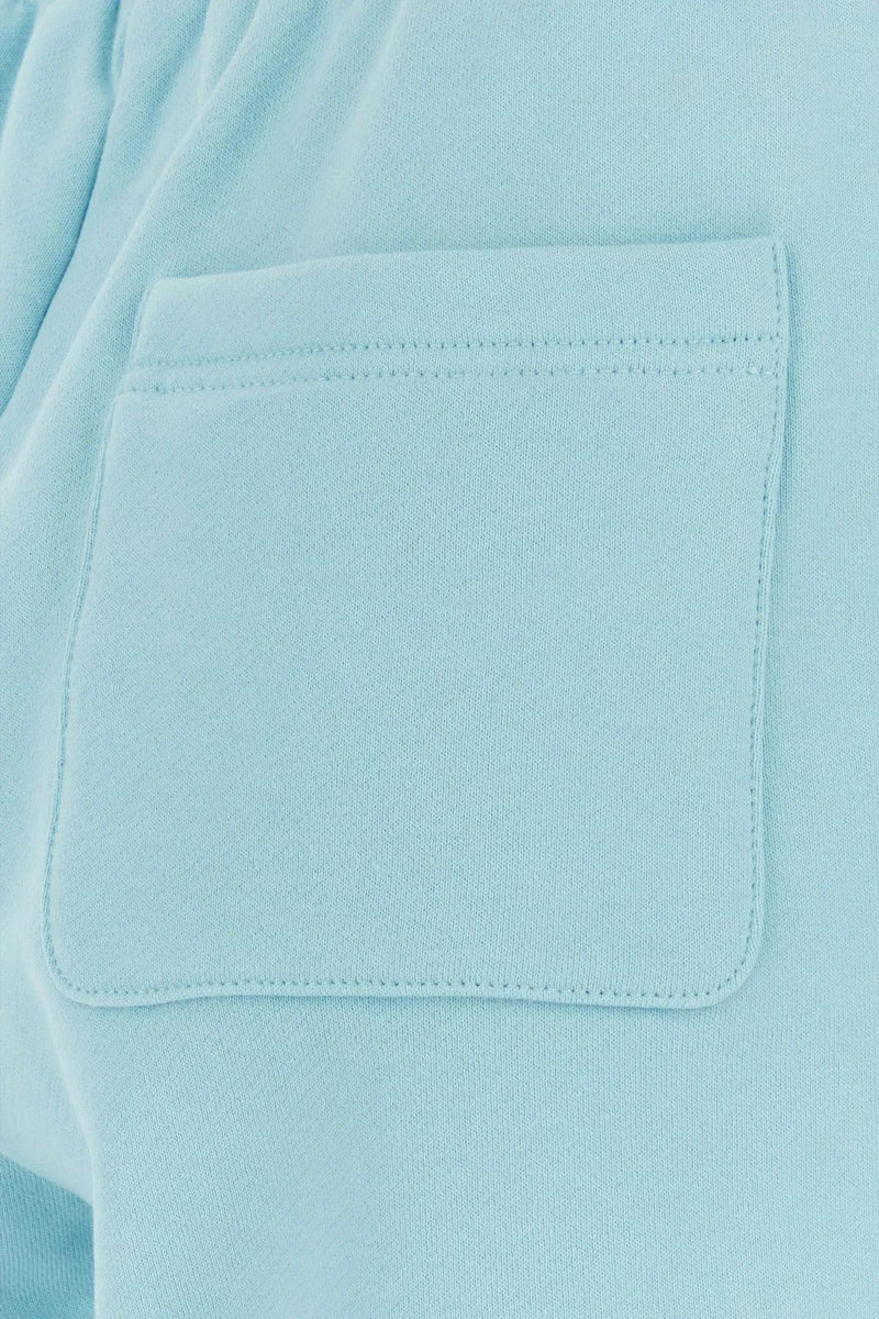 Versace Light-blue Cotton Shorts - Women