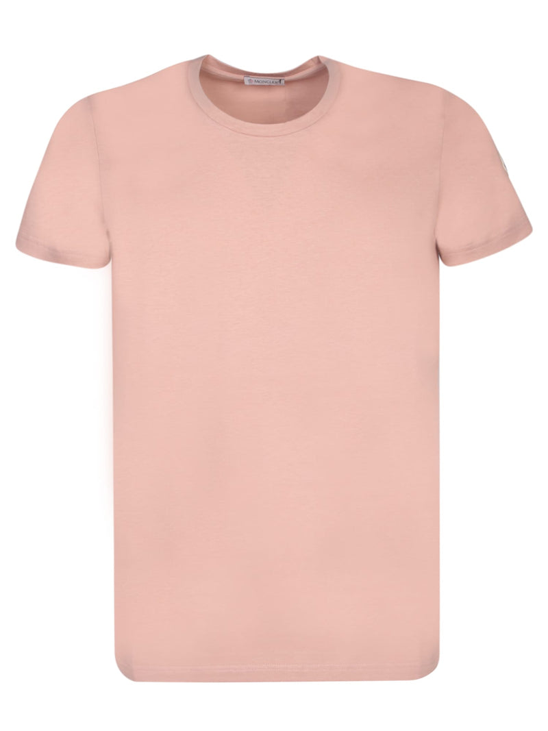 Moncler Fitted Pink T-shirt - Women