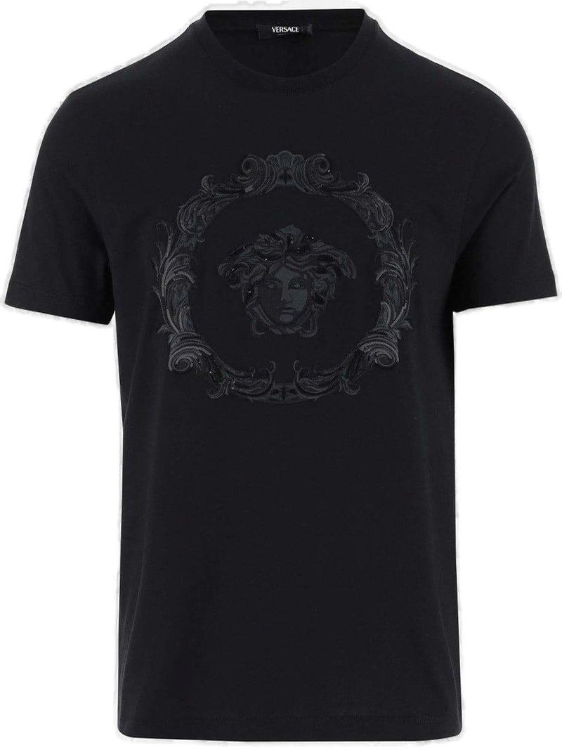 Versace Medusa Cartouche Crewneck T-shirt - Men