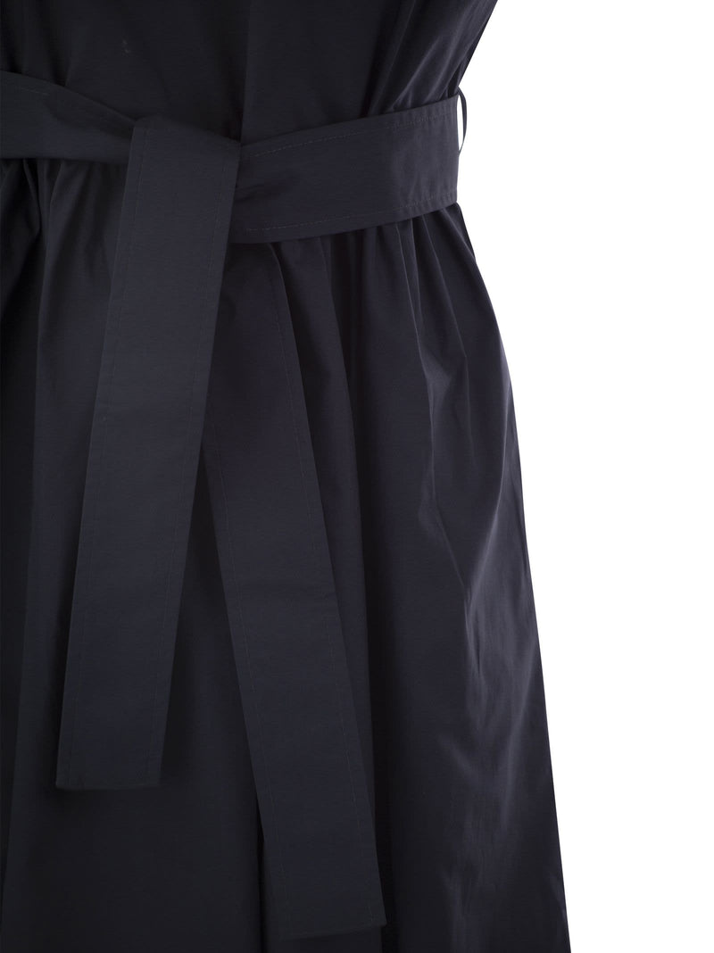Woolrich Short Dress In Pure Cotton Poplin - Women