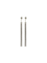 Saint Laurent Silver Brass Blend Loulou Earrings - Women