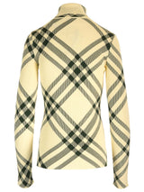 Burberry Check Print Turtleneck - Women