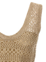 Brunello Cucinelli Openwork Crop Top - Women