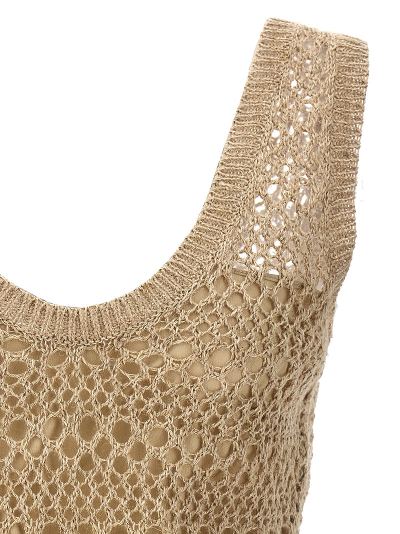 Brunello Cucinelli Openwork Crop Top - Women