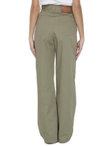 Loewe Logo Patch High-waisted Trousers - Women