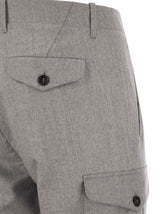 Brunello Cucinelli Wool Trousers With Cargo Pockets And Zipped Bottoms - Men