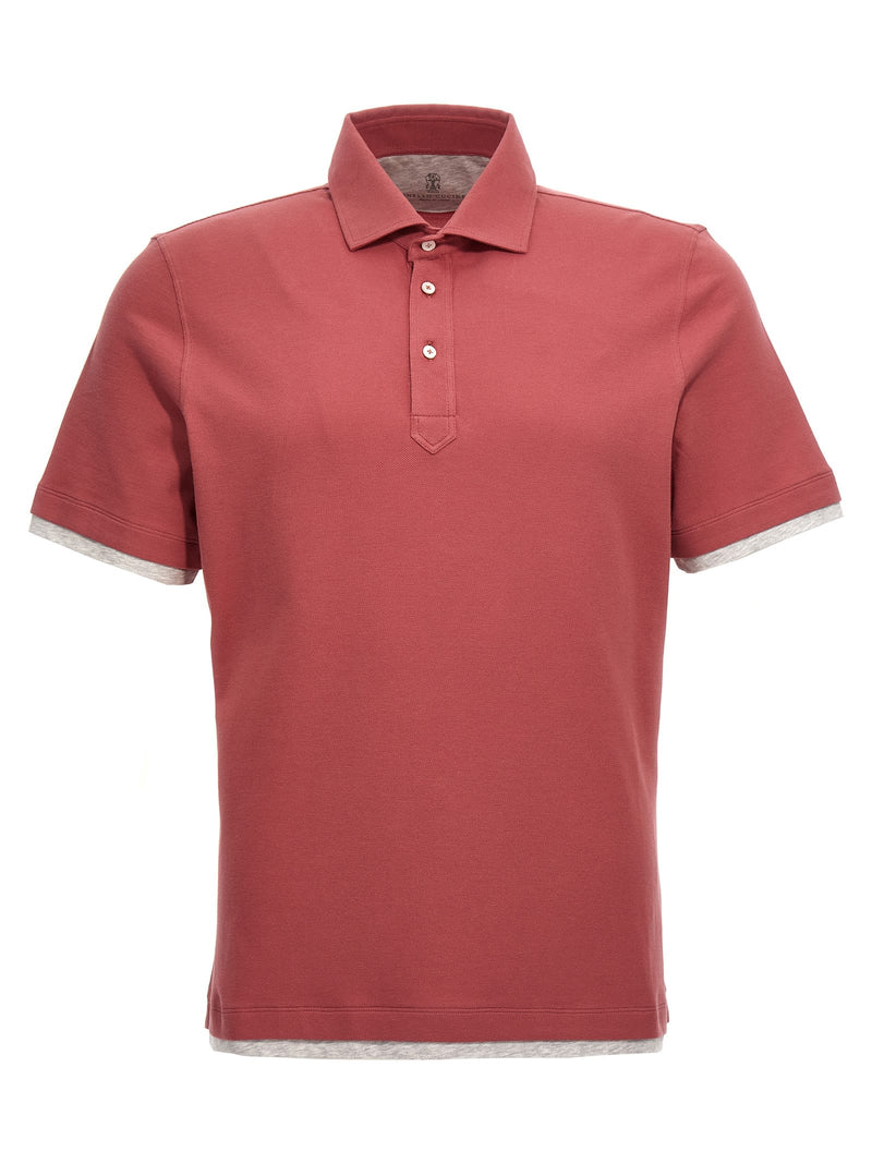 Brunello Cucinelli Double Layer Effect Polo Shirt - Men