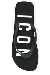 Dsquared2 Icon Print Flip-flops - Men - Piano Luigi