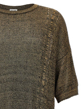 Saint Laurent Gold Thread Sweater - Men - Piano Luigi