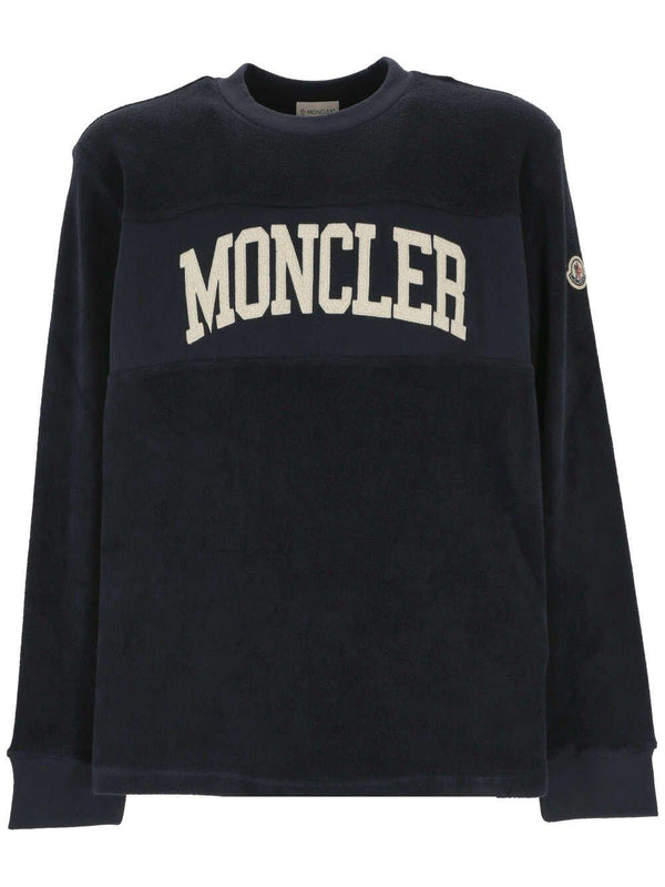 Moncler Logo Patch Crewneck Sweatshirt - Men