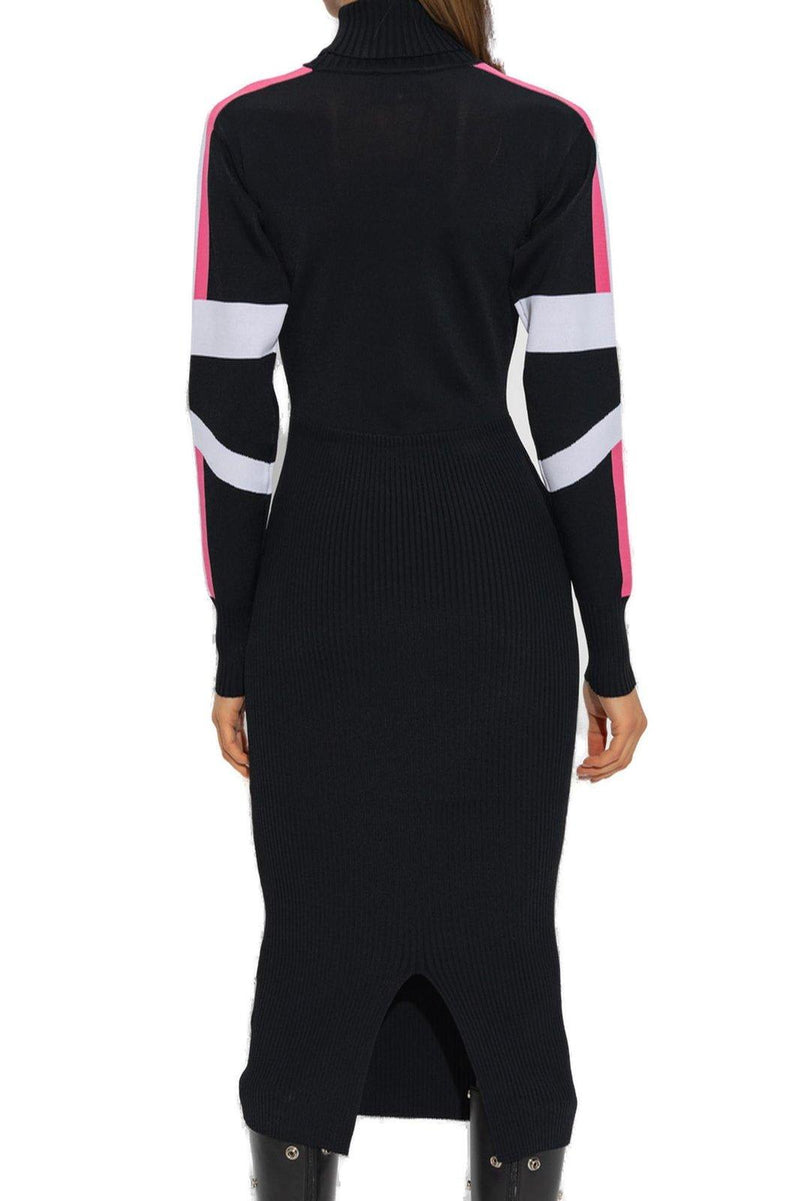 Versace Logo Intarsia-knit Midi Dress - Women