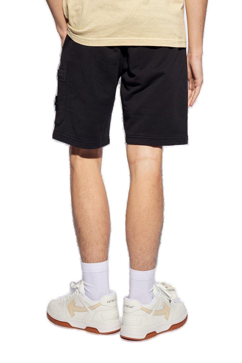 Stone Island Drawstring Logo Patch Shorts - Men