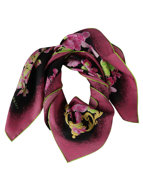 Versace Allover Floral Printed Scarf - Women - Piano Luigi