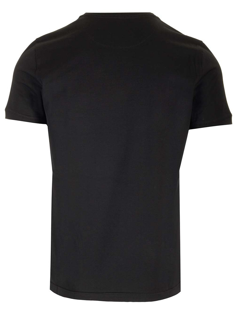 Fendi T-shirt With Leather Logo Patch - Men