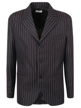 Off-White 23 Pinstripe Buffalo Slim Jacket - Men