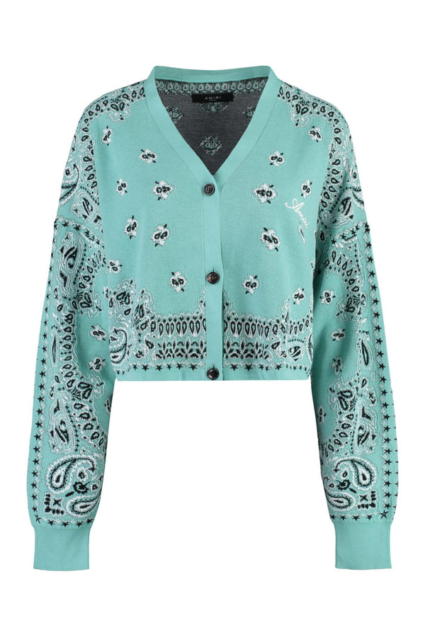 AMIRI Cropped-length Knitted Cardigan - Women - Piano Luigi