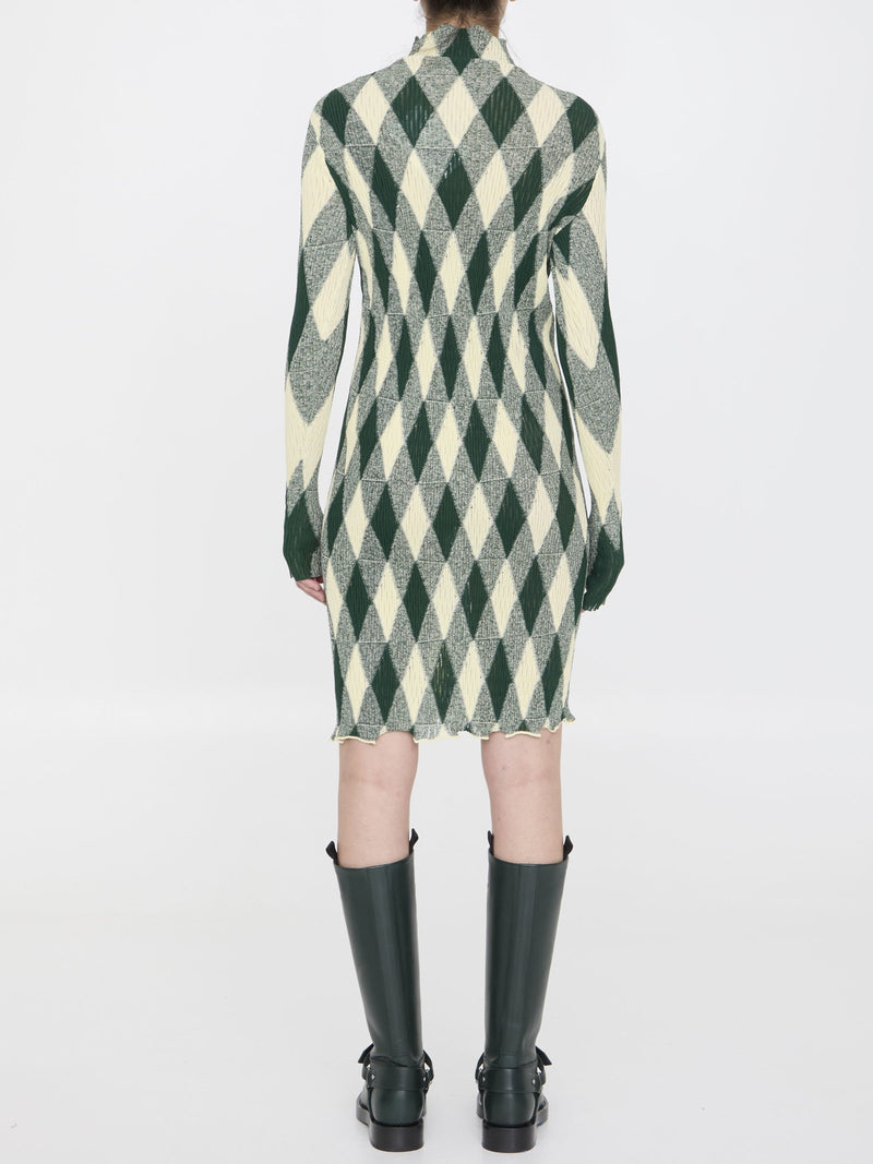 Burberry Argyle Motif Dress - Women