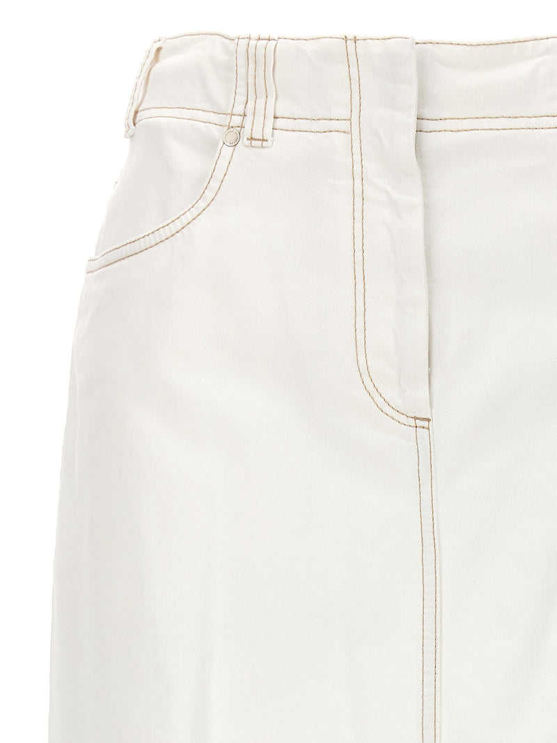 Brunello Cucinelli Denim Long Skirt - Women