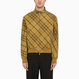 Burberry Cedar Yellow Check Pattern Jacket In Cotton - Men