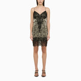 Balmain Python Motif Dress With Silk Lace - Women