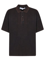 J.W. Anderson Anchor Brown Polo Shirt - Men