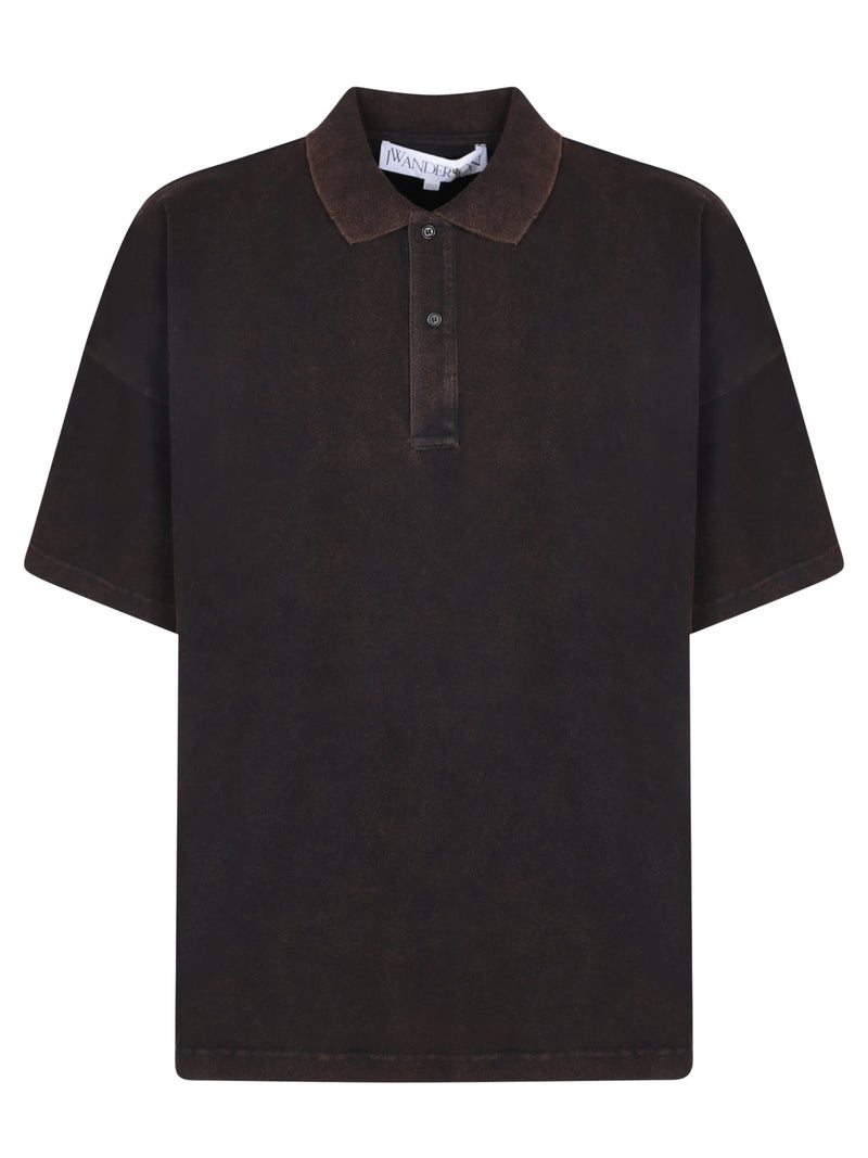 J.W. Anderson Anchor Brown Polo Shirt - Men