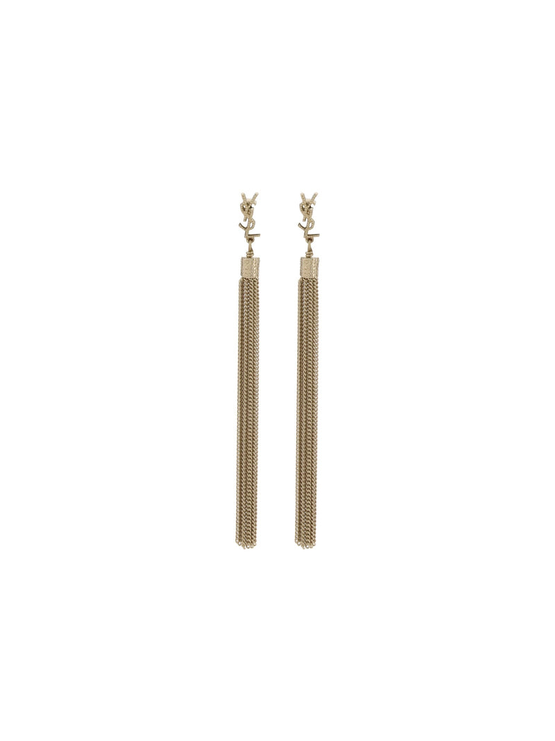 Saint Laurent Loulou Gold Brass Earrings - Women
