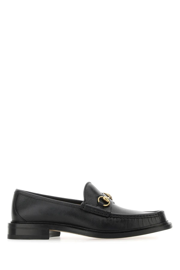 Gucci Black Leather Loafers - Men