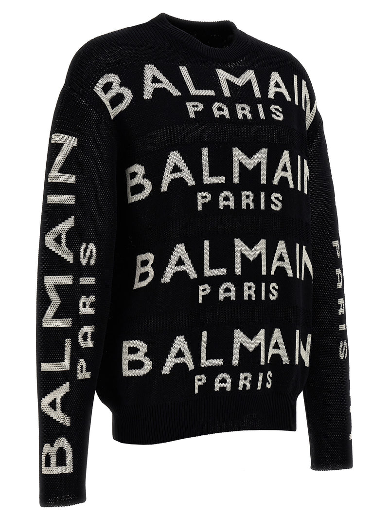 Balmain All-over Logo Sweater - Men