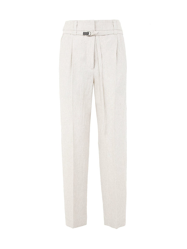 Brunello Cucinelli Cropped Tapered Trousers - Women