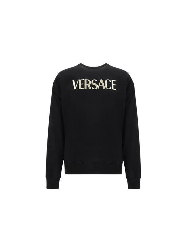 Versace Logo Detail Cotton Sweatshirt - Men